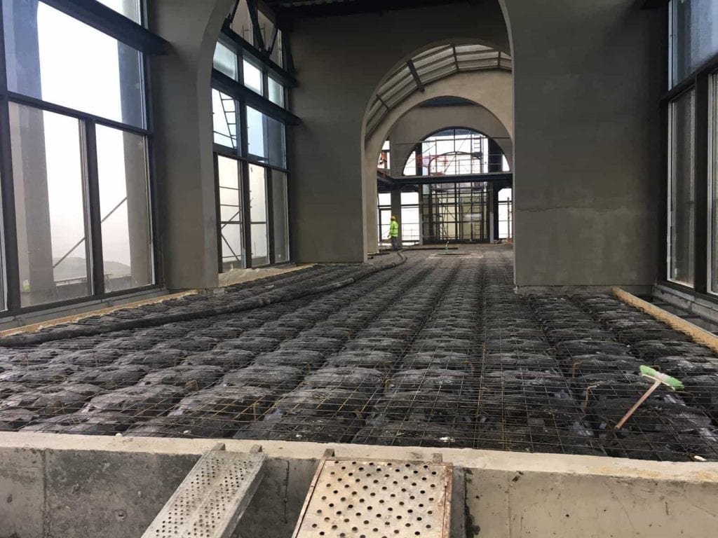 Disposable Formwork Lightweight filling on floor