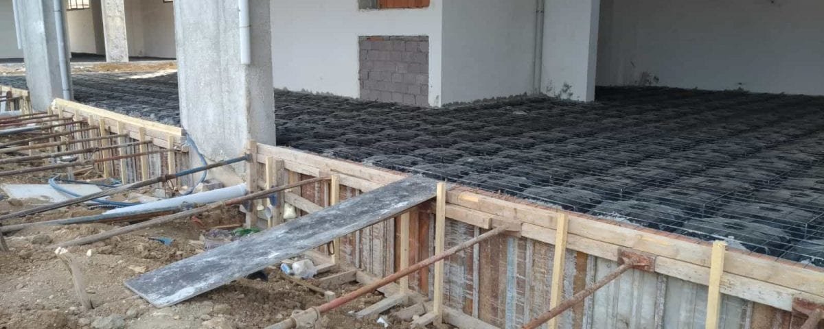 Sunken Slab Filling
