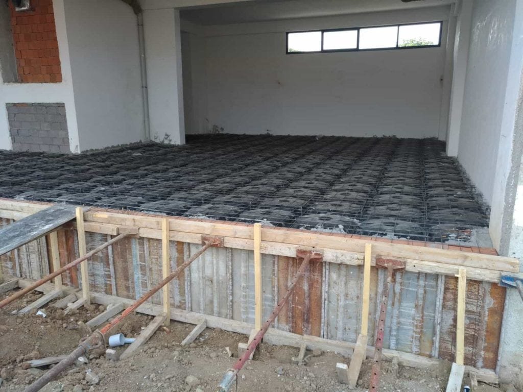 Sunken Slab Filling